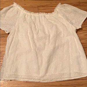 abercrombie kids off the shoulder blouse